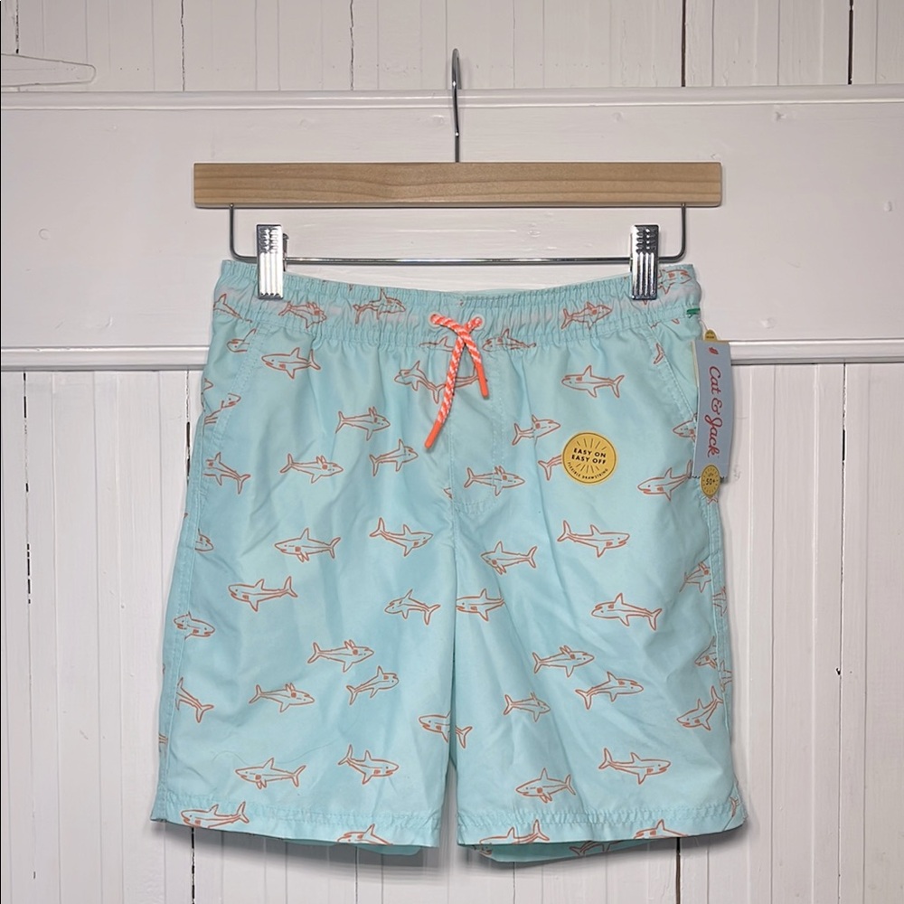 CAT & JACK NWT Shark Swim Trunks